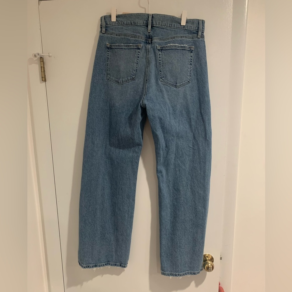 Loft high waisted, wide leg jeans - Picture 5 of 8